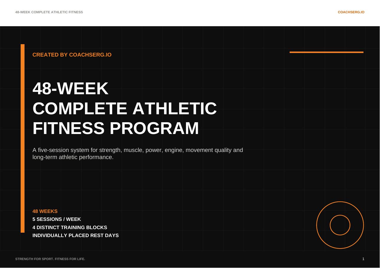48 Week Complete Athletic Fitness